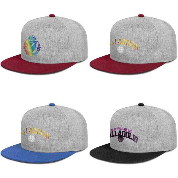 

real valladolid sad pucela albivioletas gray lining label for men and women flat edge baseball adjustable cap custom design your own gay, Blue;gray