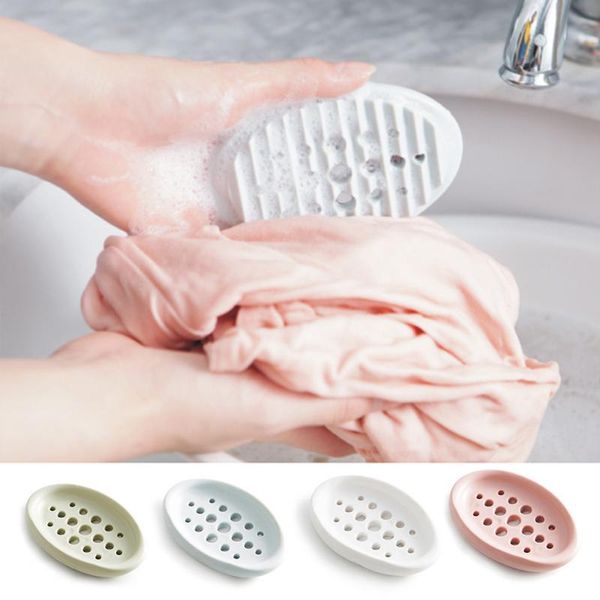 

Silicone Soap Dish Soap Holder Silicone Soap Saver Clean & Dry Tray tools Kitchen Bathroom Accessories