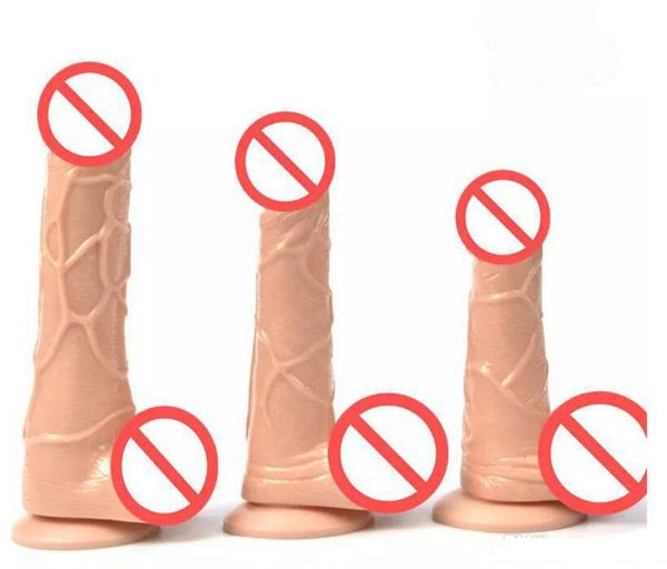 Sex-Massagegerät, Sex-Massagegerät, Sex-Massagegerät, Fleischfarben, realistischer Dildo, flexibler Penis mit starkem Saugnapf, Dildos, Penis, Sex-Produkte für Erwachsene, sexy Spielzeug für Frauen