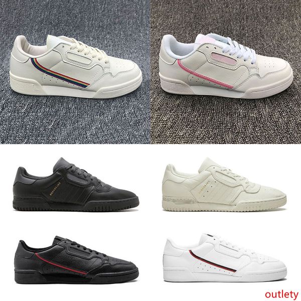 

calabasas casual shoes continental 80 cloud white grey powerphase core black white mens womens sports sneakers size 36-45