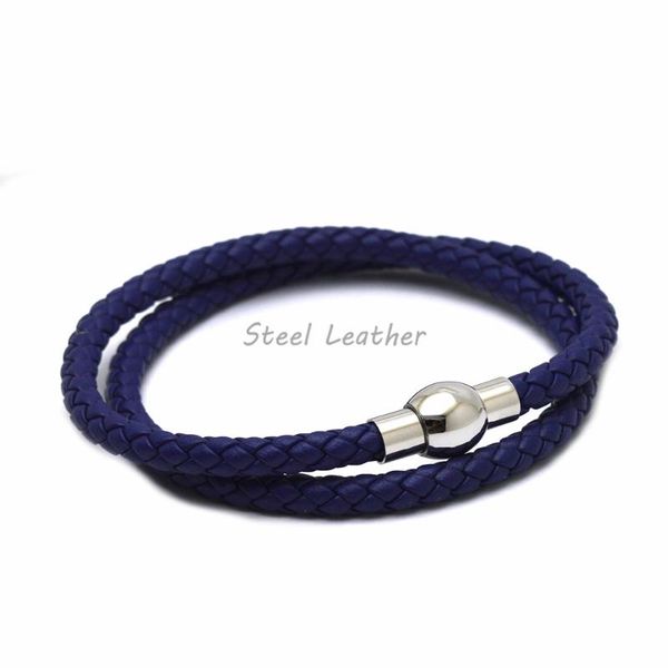 

5pcs/lot engrave logo wholesale men's braided leather bracelets armband with magnetic elegent bracelet for man leather bracelets, Golden;silver