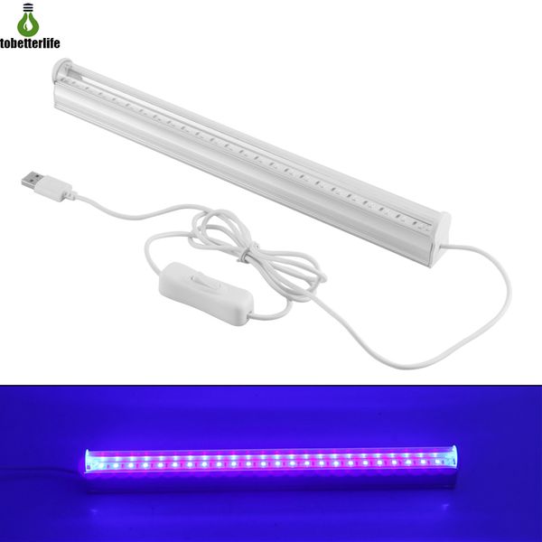 Sterilizzatore germicida T5 6W LED UV Light 24LED USB 5V Tubo da bar portatile a luce ultravioletta lineare per DJ Party