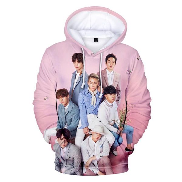 

new men hoodie мода btob с длинным рукавом молодежные пара harajuku женщины весна осень малый свежий пара диких отдых толстовки, Black