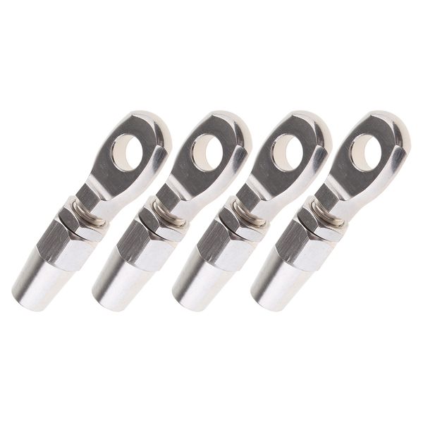 

4pcs/set marine grade 316 stainless steel swageless eye terminal wire cable rope (8mm