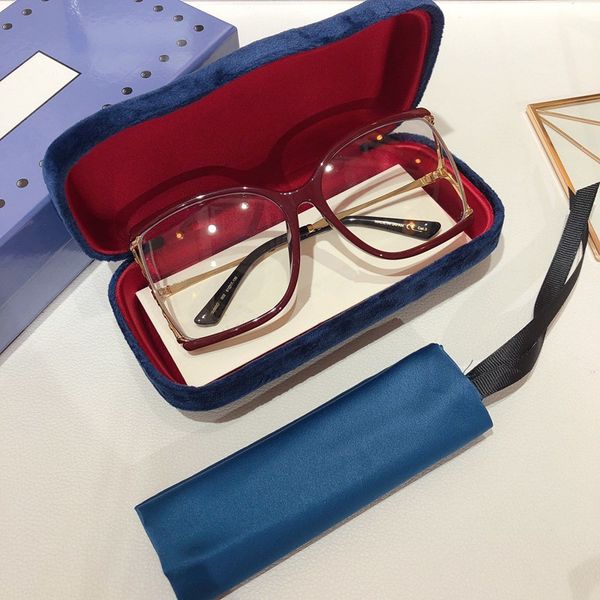 

luxury glasses fashion for hollow imported-plank designed box g0592 61-14-135 fullset leg bamboo colorful women prescription bigrim fra sovk, White;black