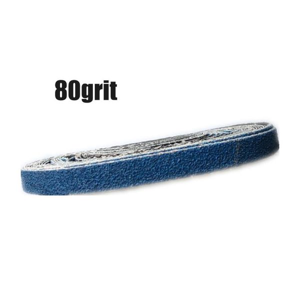 

10pcs set 20*520mm file sanding belts zirconium 40/60/80/120 grit for metal wood polyester backing multi tools