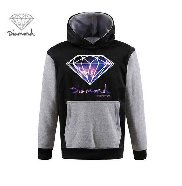 

hombre хип-хоп 2016 мужские толстовки и свитшоты skate clothing sport diamond supply мужчины harajuku толстовки, Black