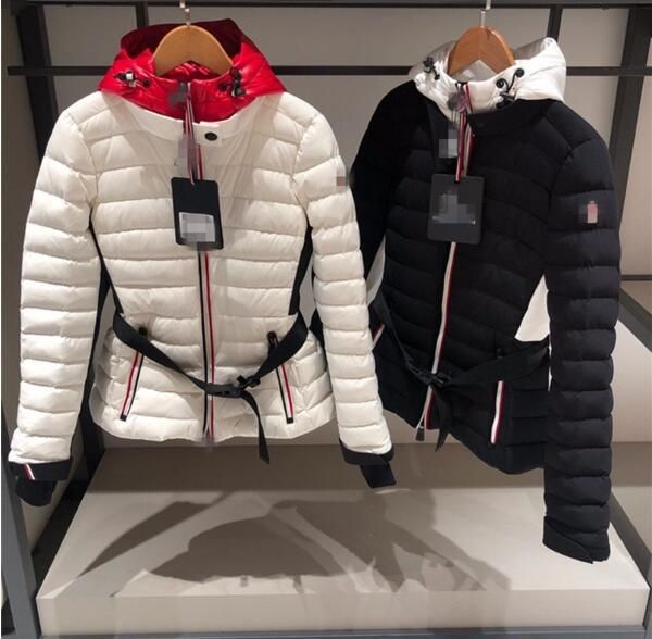 

горячая женская спортивная куртка на открытом воздухе зимняя водонепроницаемая белая утка пуховик теплая короткая куртка с капюшоном теплые, Black