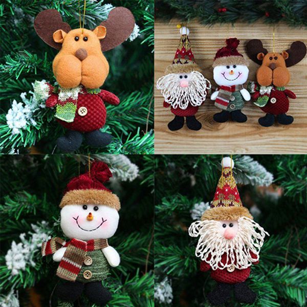 

christmas cute santa claus elk snowman party xmas tree decor hanging ornament