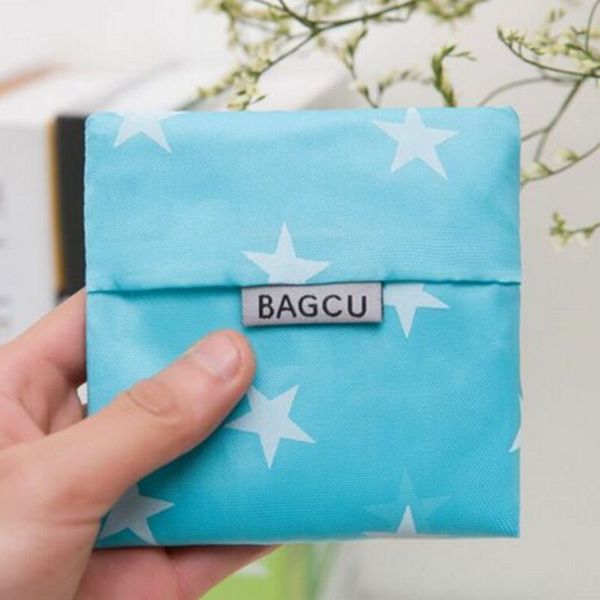 

foldable picnic bags reusable star print shopping tote bag