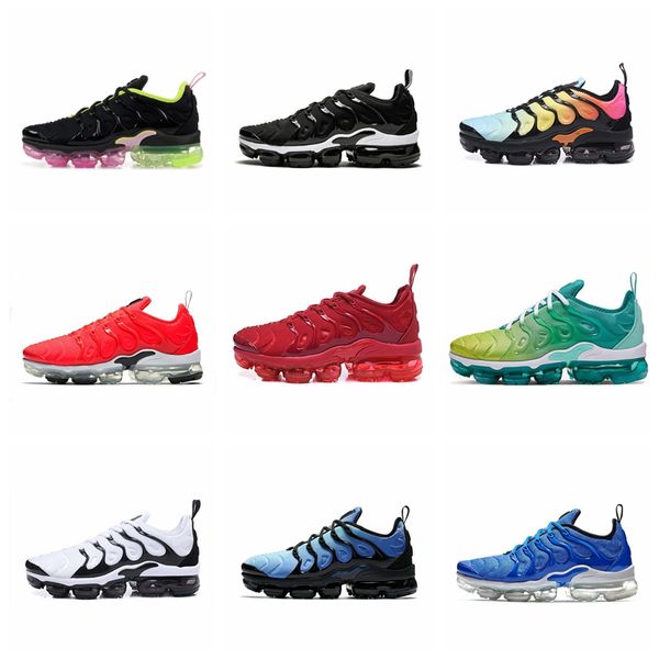 

d03 2020 tn plus men running shoes triple black white sunset p blue wolf grey usa designer shoes sport sneakers trainers 36-45