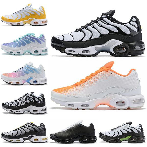 

Nike Air Max Plus Кроссовки для женщин мужчины черный белый желтый Вольт фиолетовый оран