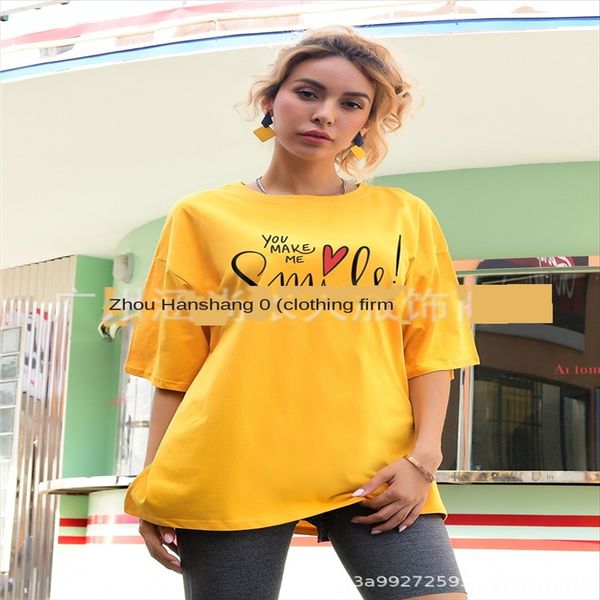 

2020 printed round collar 2020 women's printed round collar women's t-shirt t-shirt, White