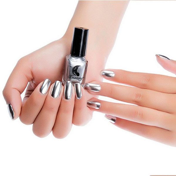 

nail polish brand 6ml mirror plating silver paste metal color stainless steel for art 17colors