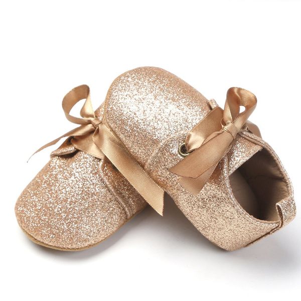 

outad baby girl shoes summer spring soft sole lace up sequin prewalk shoes toddlers newborn footwear first walk moccasins