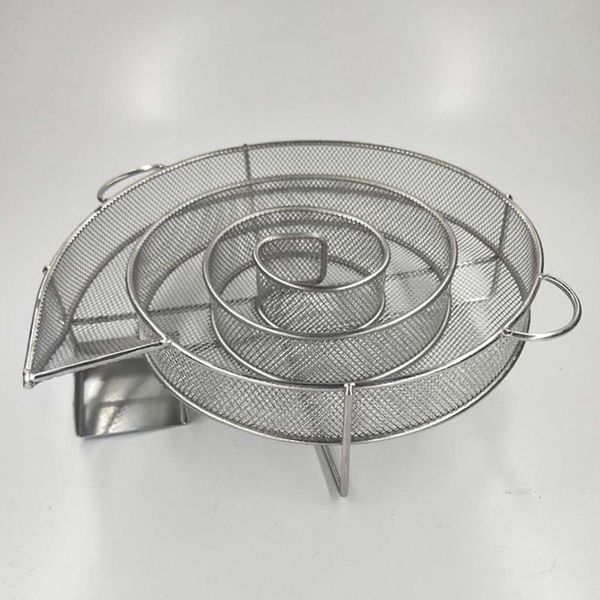 

round shape stainless steel cold smoke generator for outdoor bbq grill