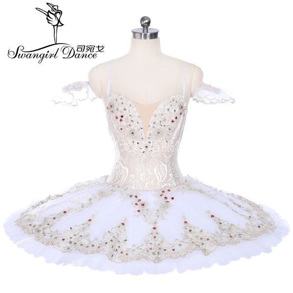 Frauen Dornröschen professionelle ballett tutus mädchen leistung bühne kostüme tutu kleid creme weiß BT9237