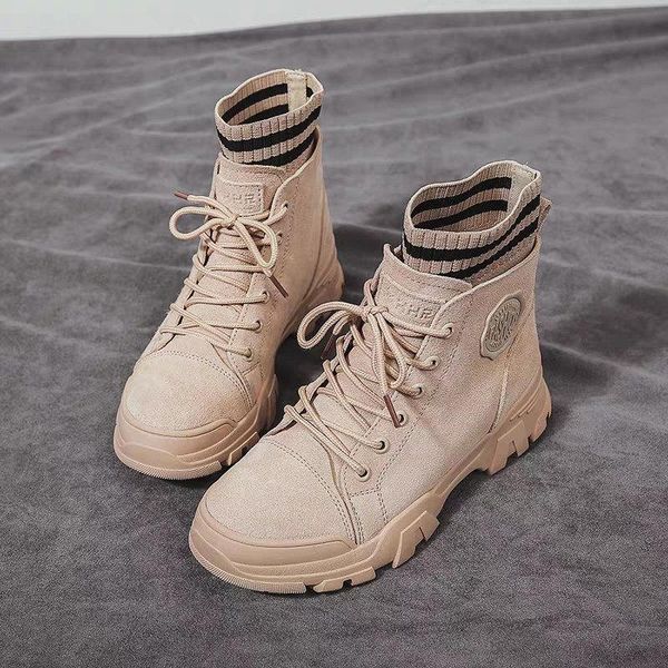 

2019 fashion luxury designer women shoes superstar leather boots trendy wild women shoes women winter boots with box 444, Black
