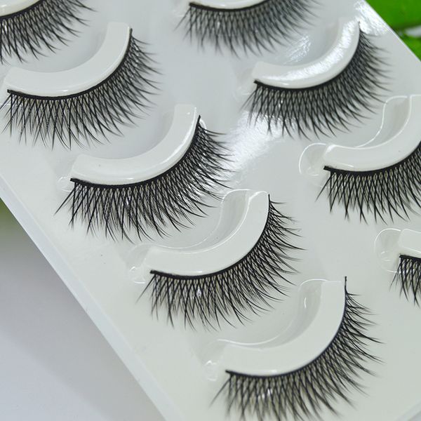 

style crisscross false eyelashes extension fake eyelash nets eye lashes makeup cilios faux cils 5 pairs set wimpers