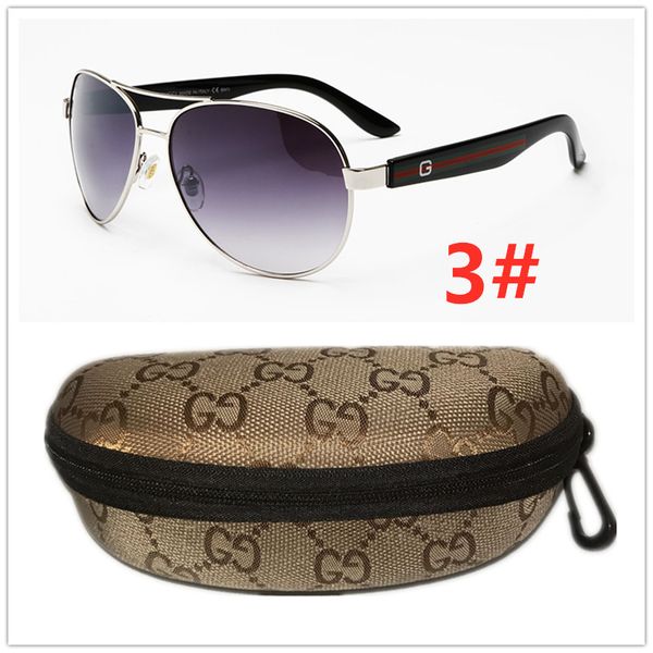 

wholesale luxurious big g sunglasses for men and women driving beach holiday gu̴cci sun glasses gūcci with box, Black