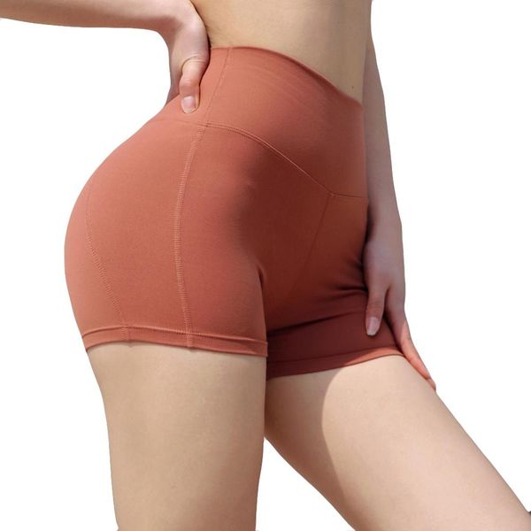 

ladies stitching breathable slim hip-tight fitness running yoga shorts casual high waist bicycles workout leggings for summer, White;red