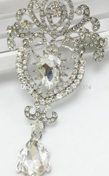 

новые 2019 vintage броши большинство горячих брошей роскошных алмазов инкрустированных короны корсаж мода отворот брошь пряжка аксессуары, Gray