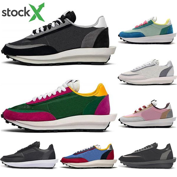 

nike новая роскошь sacai x ldv вафля рассвет кроссовки кроссовки мужские кроссовки для женщин модельер дышать рубец s черная спортивная обув