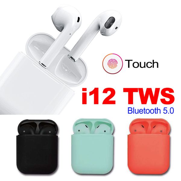 

I12 tw 5 0 wirele bluetooth headphone ture tereo earphone colorful touch control wirele head et earbud with charger box