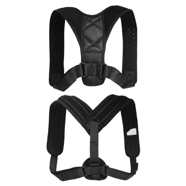 

back posture corrector adjustable clavicle brace comfortable correct shoulder posture support strap clavicle correction, Black;blue