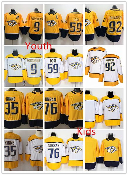 

Youth Nashville Predators Roman Josi Jersey kids Ryan Johansen Filip Forsberg Pekka Rinne PK. Subban Nashville Predators Jersey