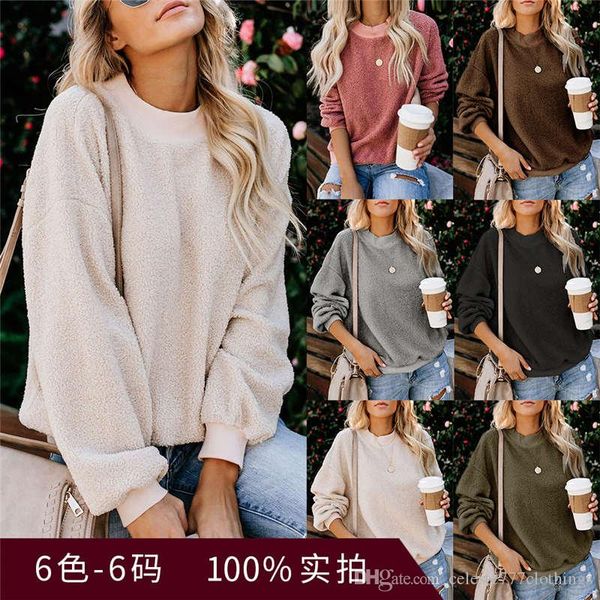 

мода толстовка для женщин 2019 дизайнер пуловер 6 цветов больше стилей с длинным рукавом осень-зима бренд топы женская одежда s-xxl, Black