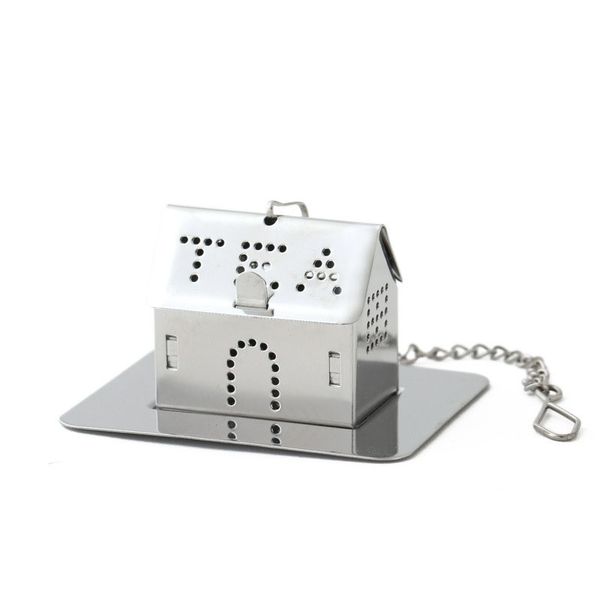 

1pcs stainless steel tea infuser loose leaf tea strainer herbal spice infuser filter rocket teapot bird house shape tea tools b