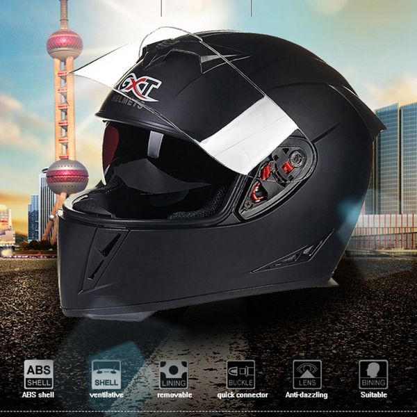 

gxt 358 full face helmets winter warm double visor motorcycle helmet helmet motorbike