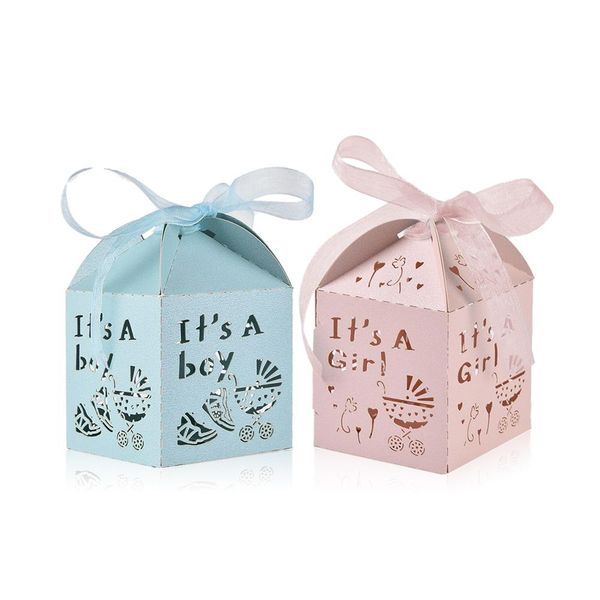 

50pcs baby shower party candy box wedding home decoration gift box