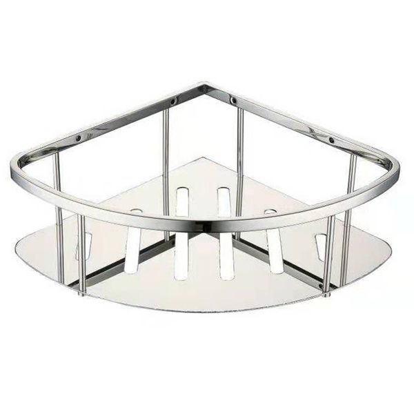 

stainless steel bathroom shelf shower shampoo soap cosmetic shelves bathroom accessories rack holder silver