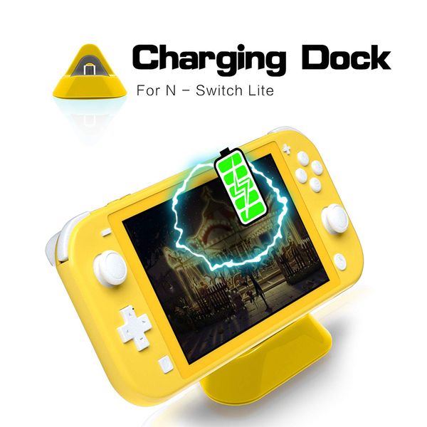 

oivo charging dock stand for nintend switch compatible 15v/2.6a mini charging station for nintend switch lite with type-c port
