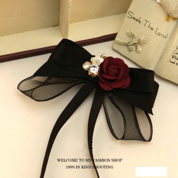 

flower bowtie women 2020 new party necktie woman wedding neck tie bowknot pajaritas vlinderdas neck wear cravate bowties, Blue;purple