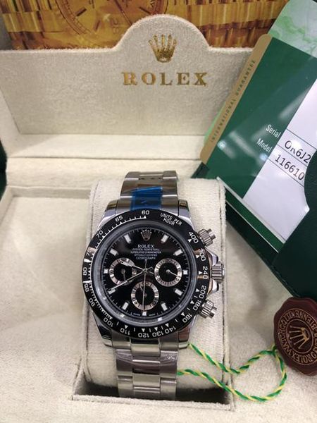 

С оригинальной деревянной коробке Мужчины Наручные часы Sapphire Luxury 40мм 116509 автомат