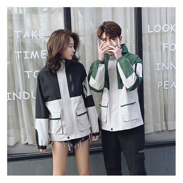 

same gender brand fashion sport jackets mens designer spring thin coats womens 2020 new arrive casual sportswear 2 color baseball jersey, Black;brown