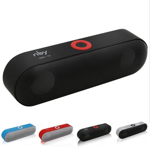

nby18 wireless connection bluetooth speaker waterproof portable super bass tf card u disk computer mini speaker