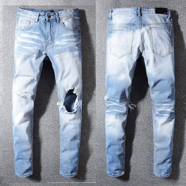 

новй ђникалнй top quality brand new designer бѬки styleskinny sweatpants mens конѬђкоѬа джин бегов, Blue