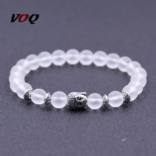 

fashion silver gold color buddha bracelet with 8mm natural stone energy beaded bracelets for women men religious jewelry gift, Golden;silver