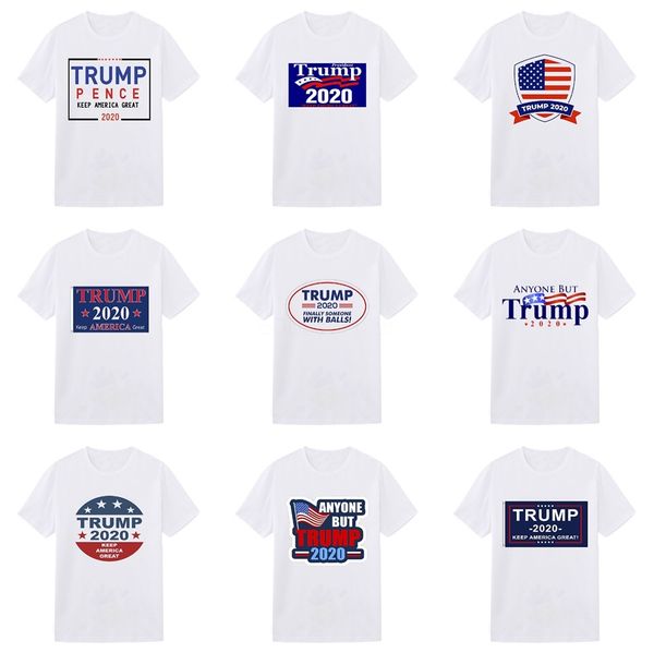 

2020 designer men's trump t-shirt casual men's trump t-shirt brand hip hop short sleeves large size #243, White;black