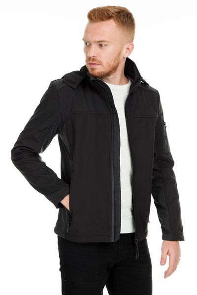 

pique softshell men coats moritz, Black;brown