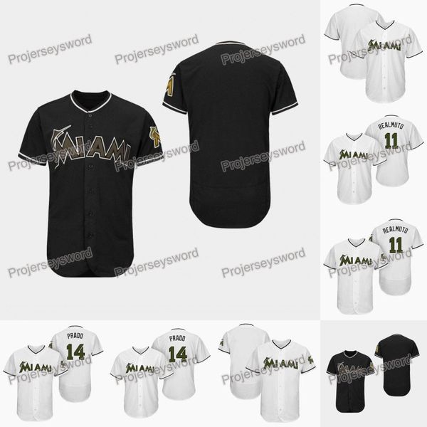 

Miami 11 J.T. Realmuto Memorial Day Marlins Jersey 11 J.T. Realmuto 14 Martin Prado Mens Womens Youth All Stitched Baseball Jerseys