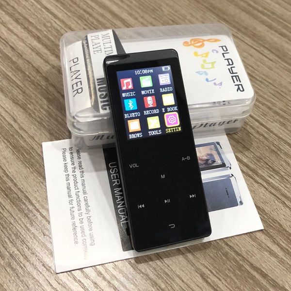 

new vesion touch button bluetooth mp3 music player with built-in 16gb portable walkman hifi player with radio / fm / record