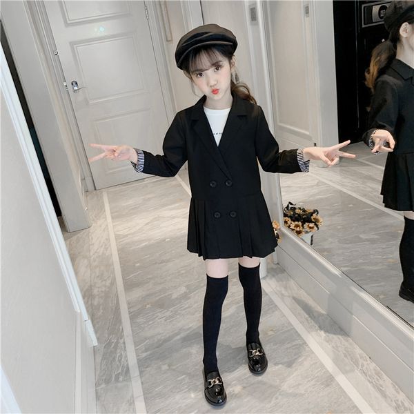 

5-16t children denim jacket 2017 autumn girls cartoon long outerwear & coat girls princess long-sleeved trench jacket age 5-13 t, Blue;gray