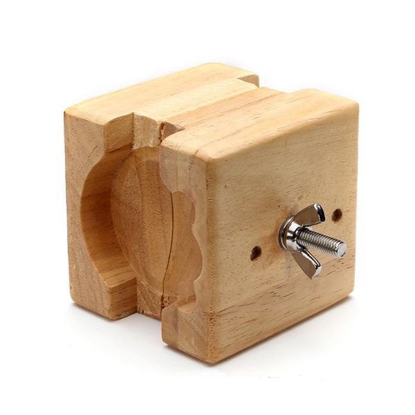 

watch case holder mini clamp adjust wooden opener movement repair tool vintage square vise watchmaker