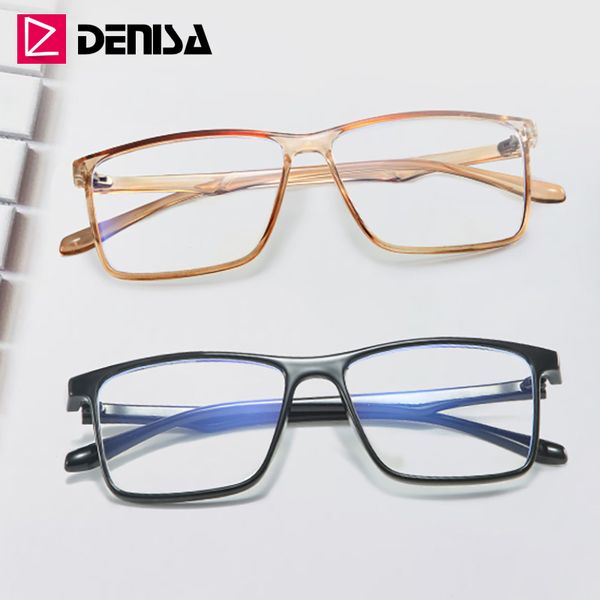 

denisa blue light blocking glasses square frame computer glasses anti blue light for women men gafas g8040, White;black