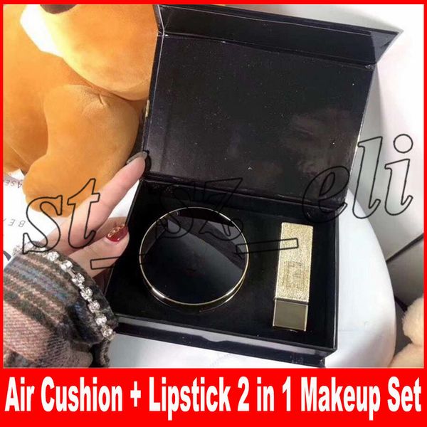 

famous brand 2in1 makeup set star matte lipstick + air cushion 2 in 1 cosmetic make up kit